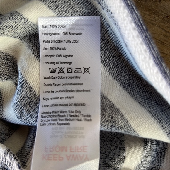 Joules striped zip-up top, size 6 US - Picture 9 of 9